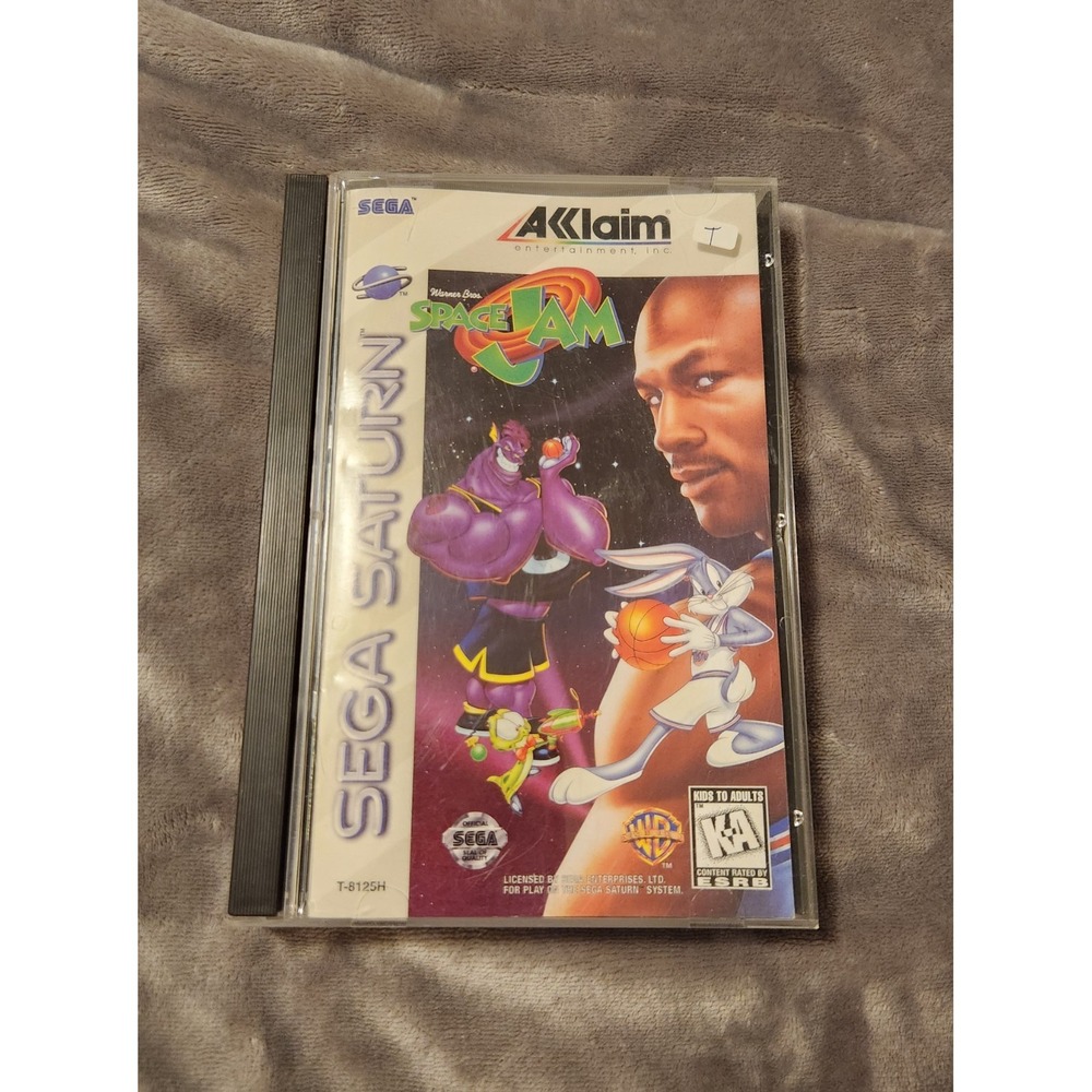 Space Jam (Sega Saturn, 1996) BROKEN CASE TESTED